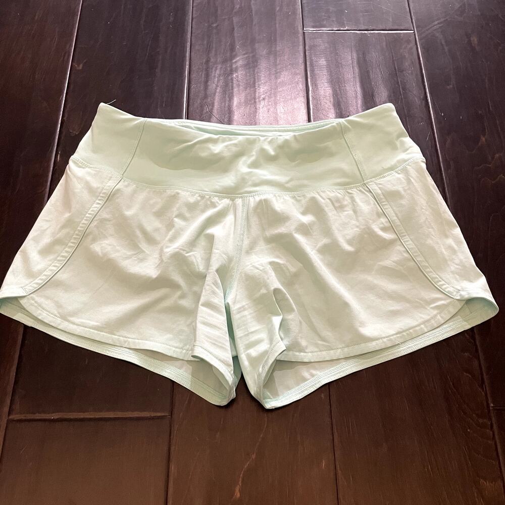 Lululemon Run Times Short 4" Misty Mint Women's Size 6